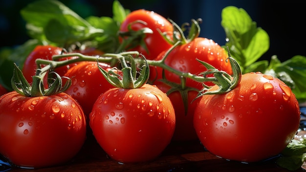 tomate rouge HD 8K fond d'écran Stock Photographic Image