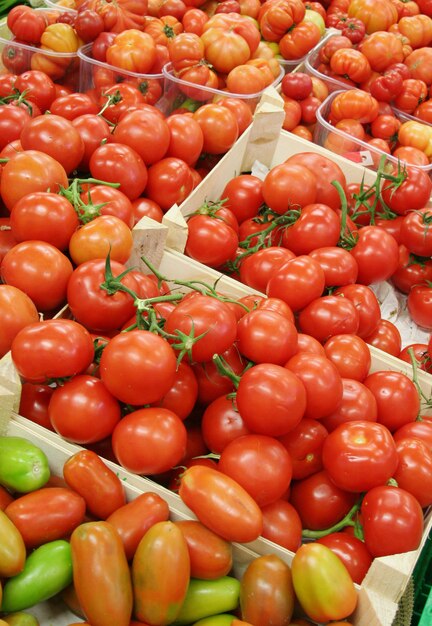 tomates au marché