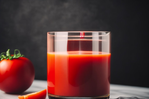 Des tomates et une bougie sont sur une table.