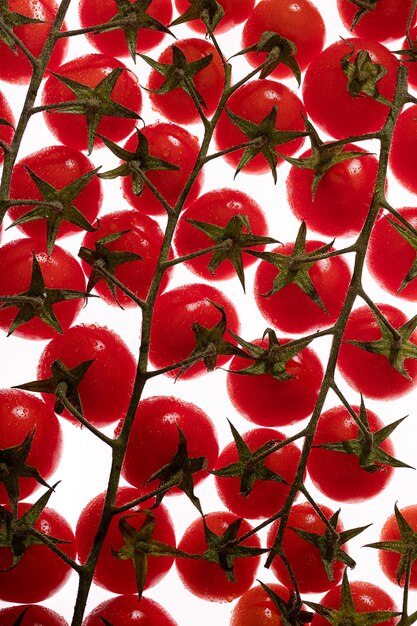 Tomates cerises bouchent de fond