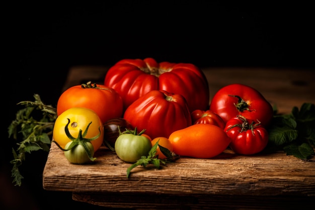 Tomates colorées