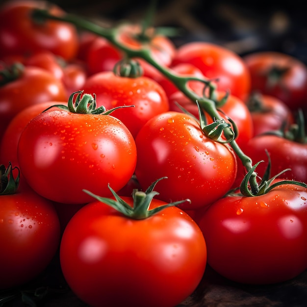 Tomates couchées sur un tas les unes sur les autres texture tomate