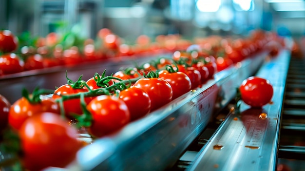 Photo tomates dans l'industrie manufacturière