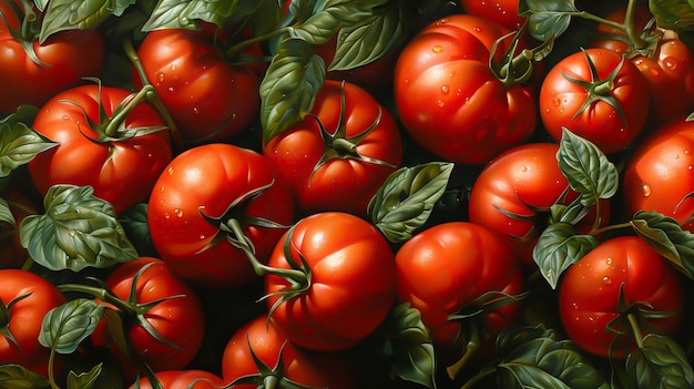 Tomates sur fond blanc en studio