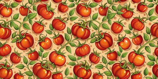 tomates sur un fond vintage