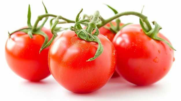 Tomates isolées sur le fond blanc Génératif Ai