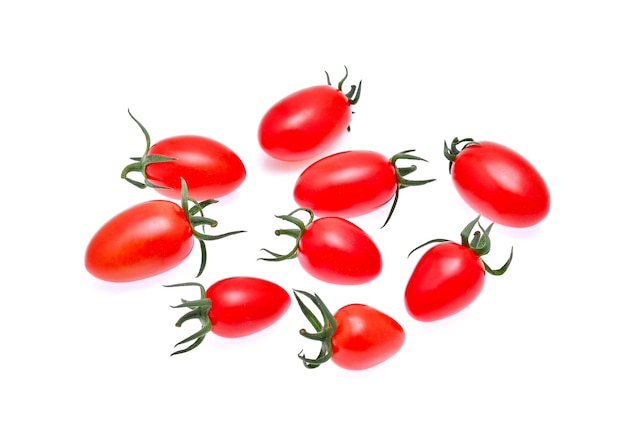 tomates isolées sur fond blanc