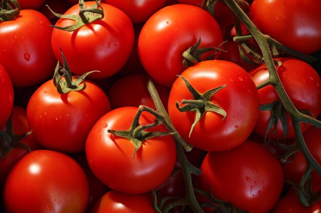 Des tomates mûres et fraîches réalistes