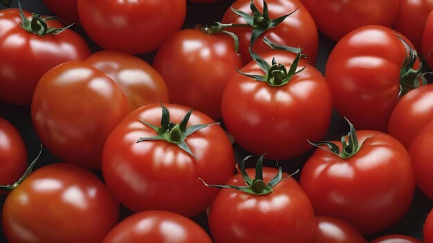 Tomates naturelles isolées sur le fond