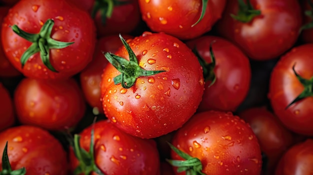 tomates rouges de fond Groupe de tomates