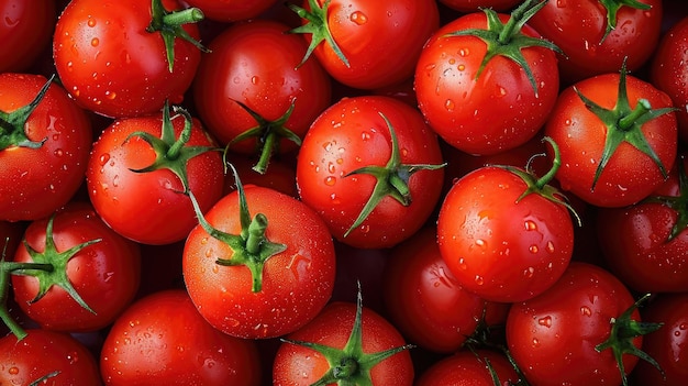 tomates rouges de fond Groupe de tomates