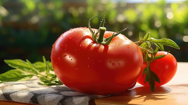 Tomates rouges rondes fraîches