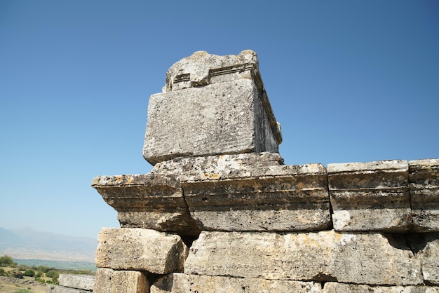 Tombe de la ville antique de Hiérapolis Pamukkale Denizli Turkiye