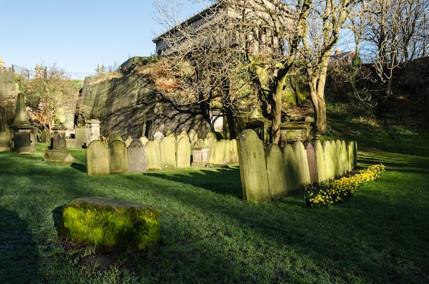 Photo tombes au cimetière