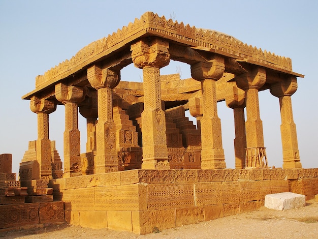 Photo les tombes de chaukundi à karachi, au pakistan