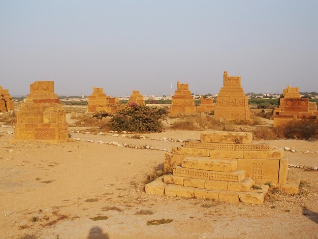 Les tombes de Chaukundi à Karachi, au Pakistan