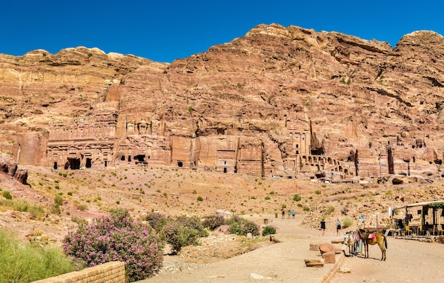 Les tombes royales de Petra, site du patrimoine mondial de l'UNESCO en Jordanie