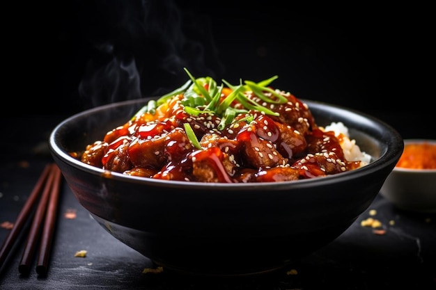 Tonneau épicé Teriyaki Donburi