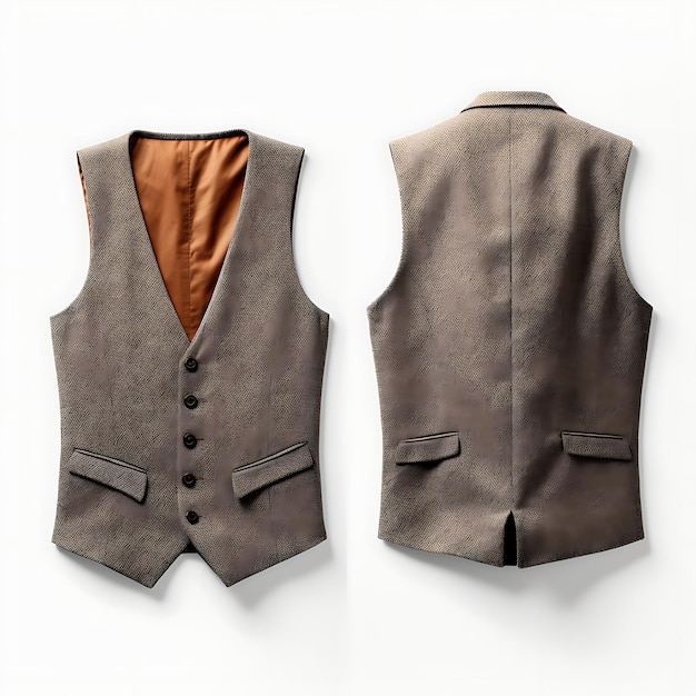 Top Wear Wool Herringbone Vest conçu pour les hommes Matériau en laine avec une idée de mode de design créatif