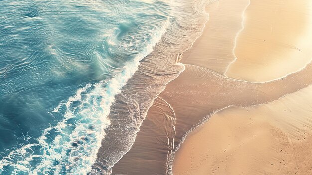 TopDown Ocean Beach Photography Une perspective aérienne époustouflante