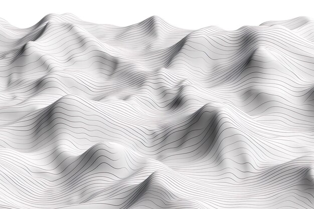 La topographie vectorielle des contours noir sur blanc