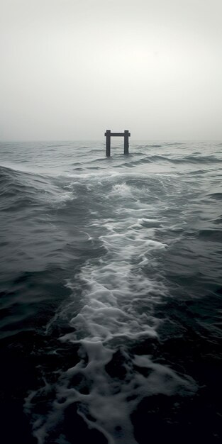 Torii au milieu de la mer