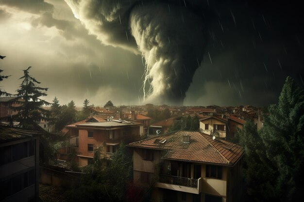 Photo tornade dangereuse en italie