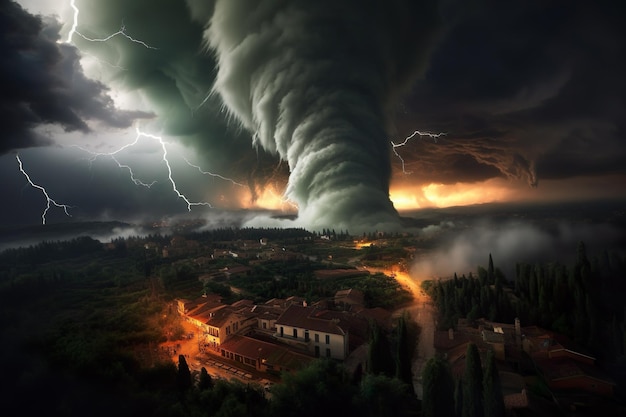 Tornade dangereuse en Italie