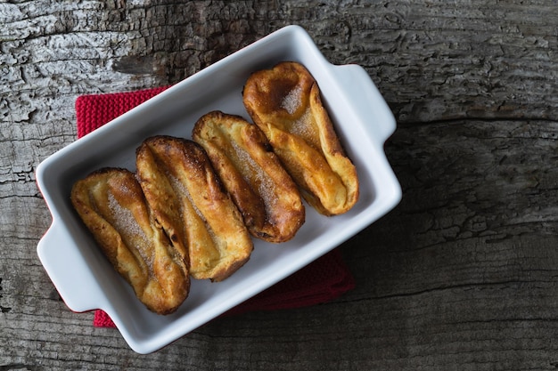 Photo torrijas nourriture typique d'espagne à pâques copier l'espace