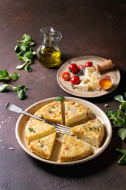 Tortilla de pommes de terre aux lardons