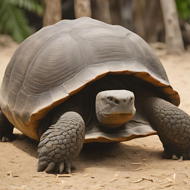 Photo une tortue avec un fond vert