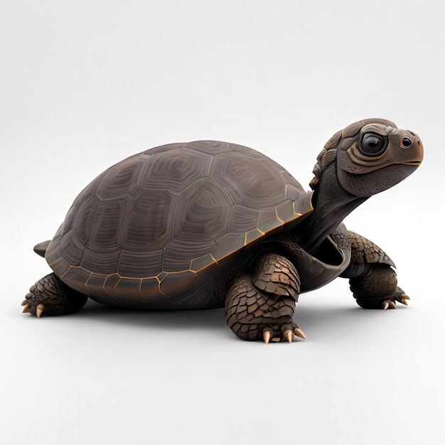 Tortue imprimée en 3D en studio