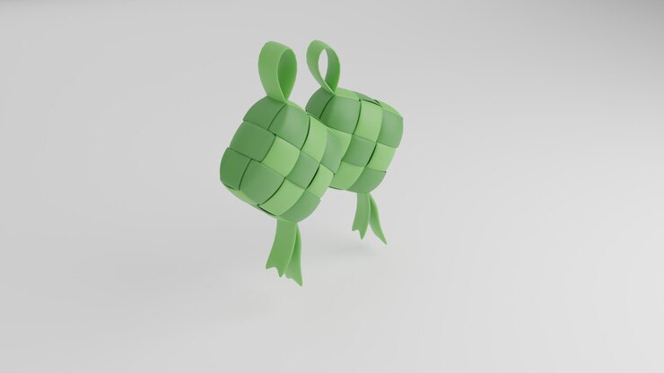 Photo une tortue verte en papier