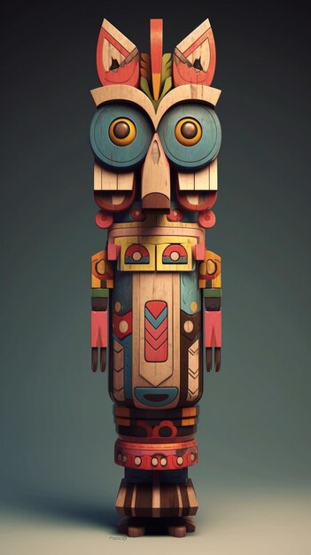 Photo un totem ancien