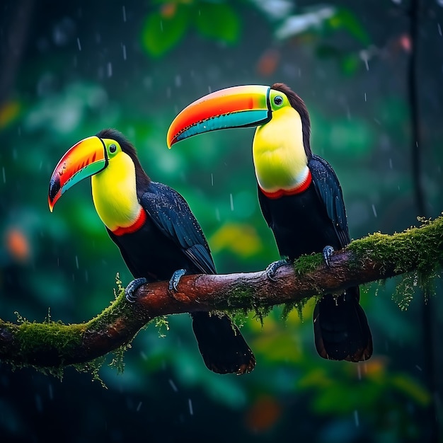 Toucan dans la forêt tropicale du Costa Rica, en Amérique centrale