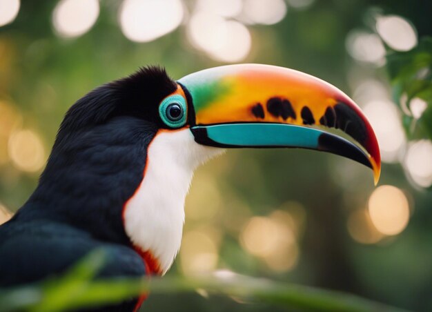 Photo un toucan dans la forêt