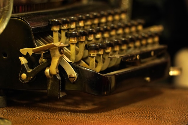 Touches de machines à écrire anciennes