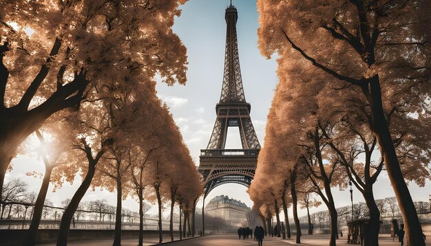 la tour dans le parc d'automne