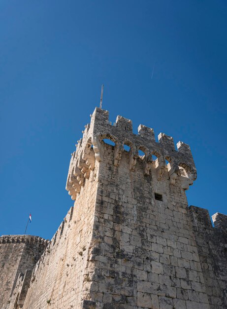 Tour du château de Kamerlengo dans la vieille ville de Trogir, Croatie