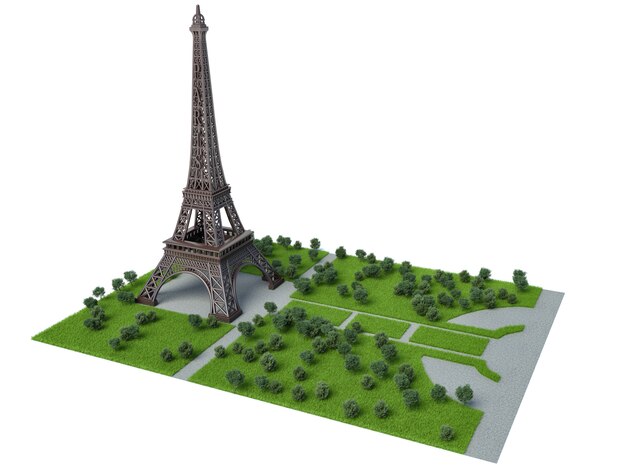 Tour Eiffel. Illustration 3d