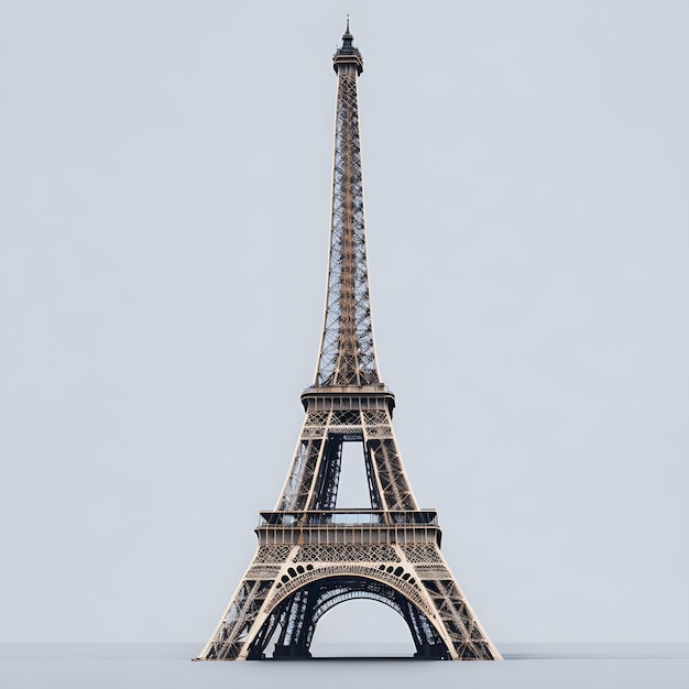 La Tour Eiffel à Paris France rendu 3d