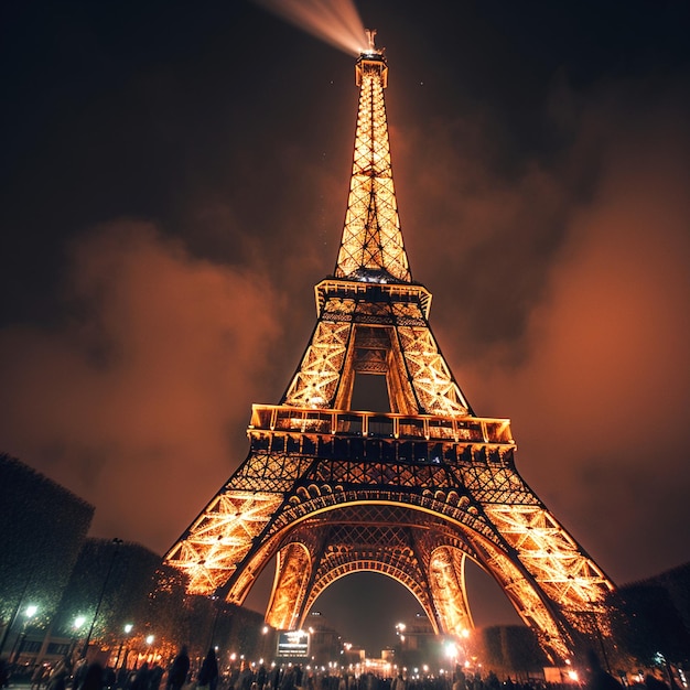 la tour eiffel se dresse dans la ville de paris