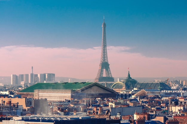 La Tour Eiffel et les toits de la ville Paris France