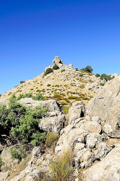 Tour de guet du cerro del muerto à huescar grenade