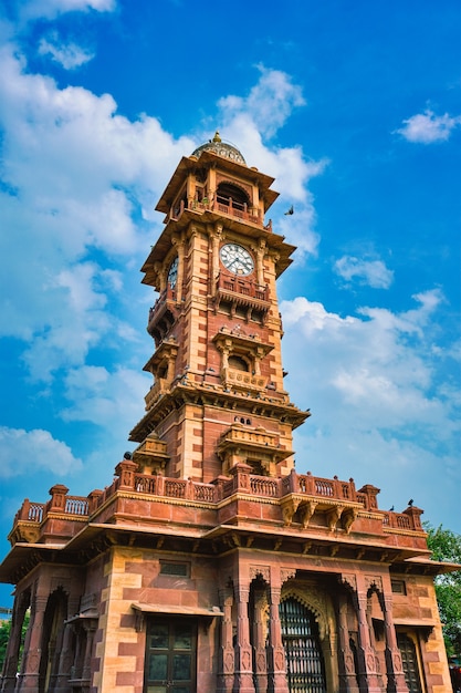 Tour de l'horloge Ghanta Ghar monument local à Jodhpur Rajasthan Inde