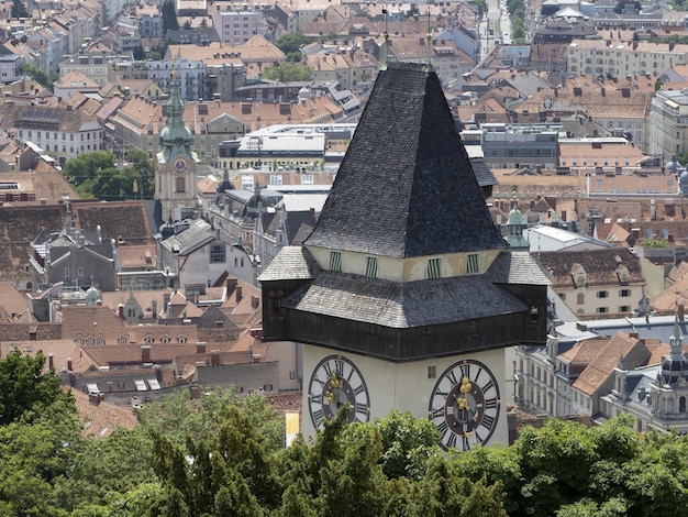 Tour d'horloge historique de Graz Autriche