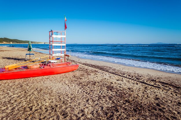 Tour de sauveteur sur la plage