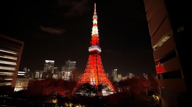 Photo la tour de tokyo à roppongi