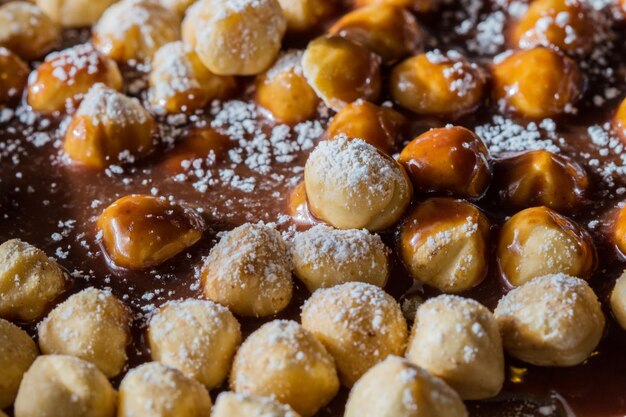 Tourbillon de chocolat fondu aux noisettes