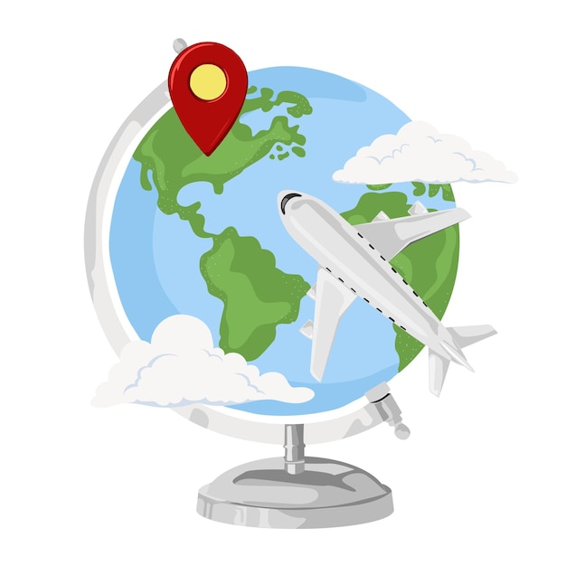 Tourisme de voyage png illustration esthétique fond transparent